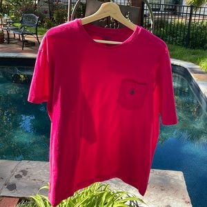 Polo with pocket size, large and hot pink